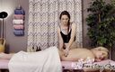 Trans Roommates: Blonde trans Nikki VIcious gets massage happy ending