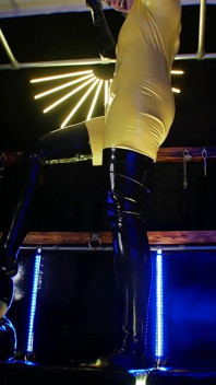 Latex foot fisting