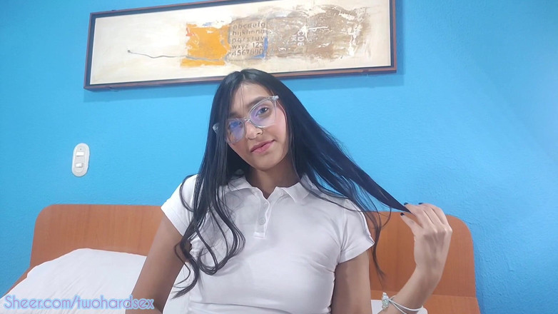 Teen sex 66: सुपर सेक्सी सौतेली बहन लंड चूस रही है और सौतेले भाई का लंड ले रही है