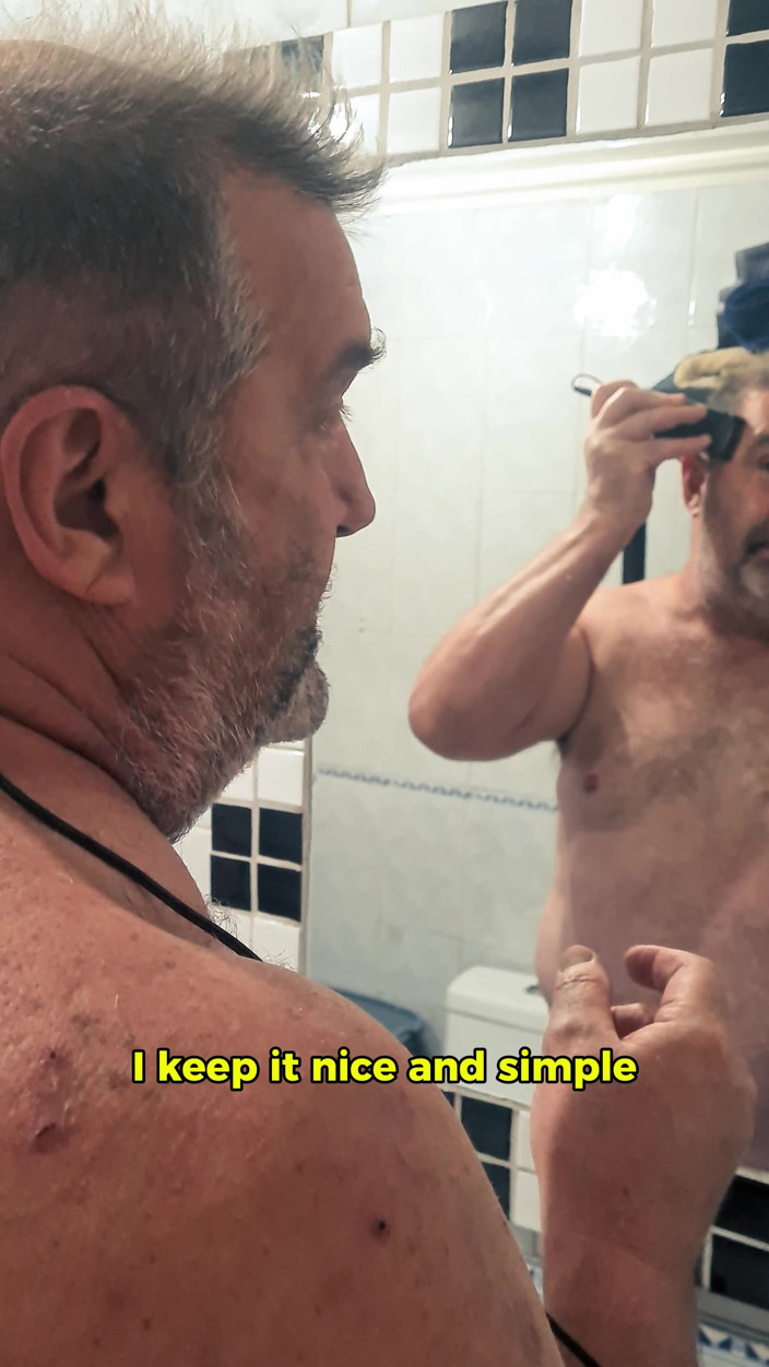 Punchbagplz: Before the Fight - Silver Stepdaddy Boxer POV