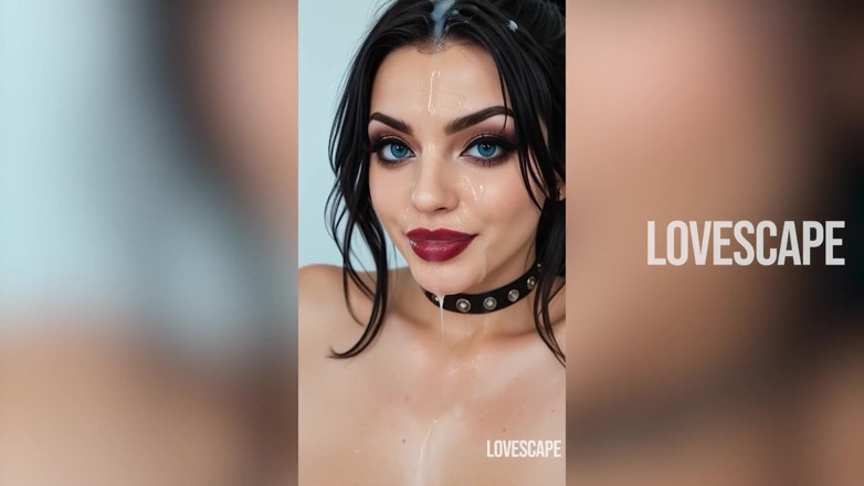 Lovescape: Готическую девушку с массивными сиськами грубо отдолбили