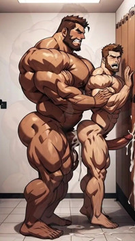 Ai grande pau, musculoso gay anal, porra