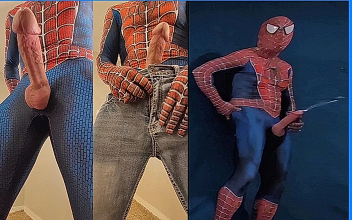 Biggyshots: Spiderman's Big Cock on the Movie Set of Spidey's Web's...
