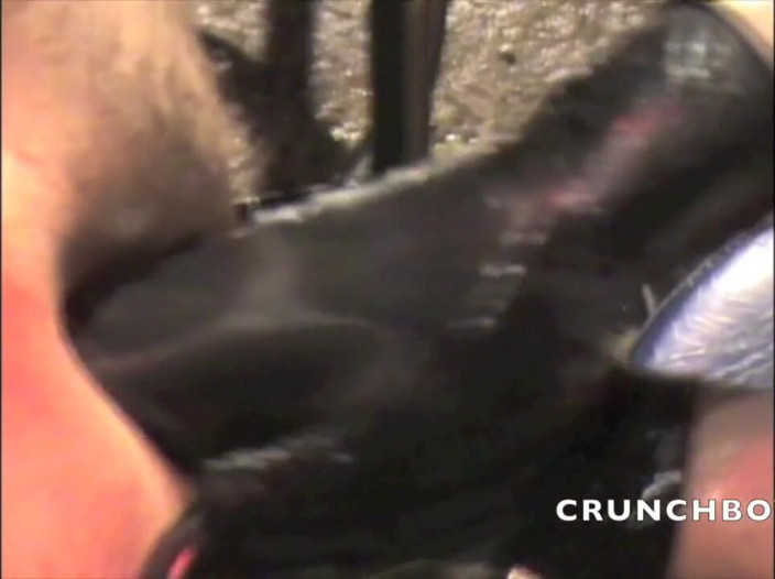 Crunch Boy: Fist session in a sling for Stepdaddy and a twink...