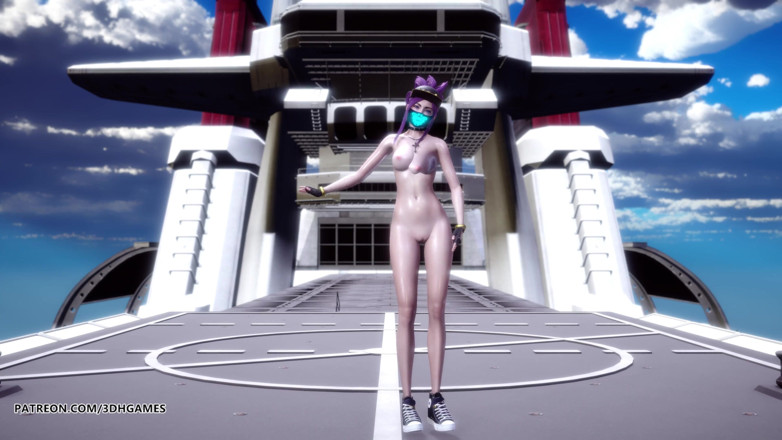 3D-Hentai Games: Helicopter naked dance Ahri Akali Kaisa Seraphine league of legends...