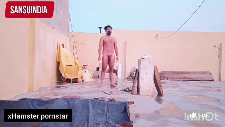 Sansuindia: Індійський 18+ хлопець оголений трах на дорозі