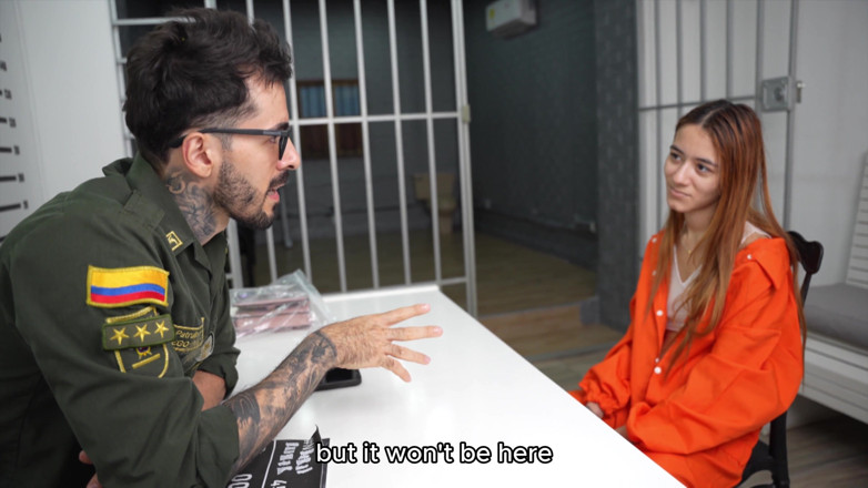 MIKEZANDER01: Teen Girl with Small Tits Does Anal on a Jail...