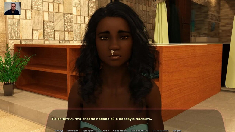 3DXXXTEEN2 Cartoon: Cute girl gives a blowjob to a guy and swallows...