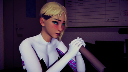 Waifu club 3D: Gwen boşalana kadar yarağını sıvazlıyor