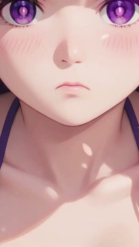 Gol Anime สาวผมสีม่วงนมใหญ่ มุมมองคนเย็ด เย็ด