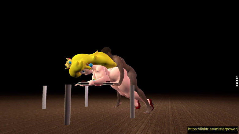 Misterj 3d Studio: Prinzessin peach betrügt mario doggystellung