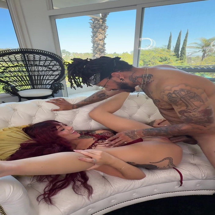 FlightLifeXXX: Luna Legenda POV nadržená tatted děvka jí tvrdé velké černé péro