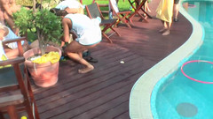 Gang Bang Germany: Amatorskie spust połykać i gangbang orgia na moim podwórku z...