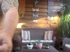 Hand-Free-Daddy-Chub: Velký starší obří pán má obrovské břicho a hands free...