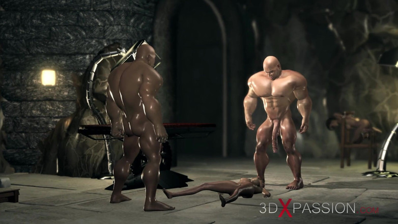 3dxpassion: Jong verward nerd-studentenmeisje wordt hard geneukt door wrede grote monsters...