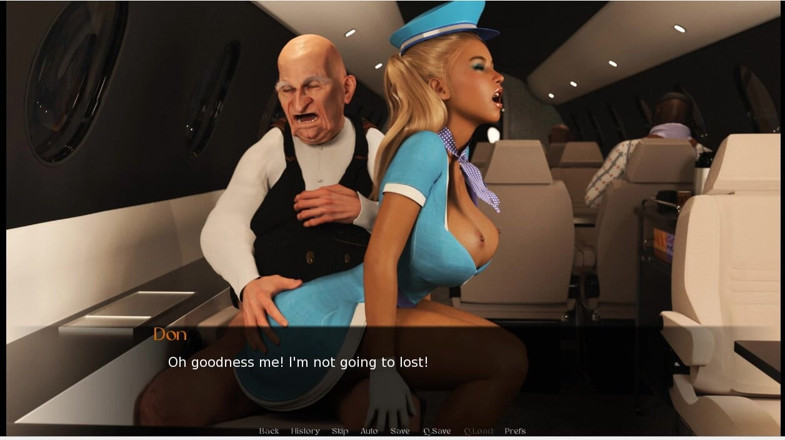 XXX Games Bunk: Ich werde deinen opa ficken - Gameplay -rollenspiel - Krankenschwester szene - Stewardess-szenen