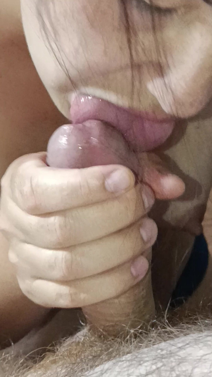 OniSoi: Korean Wife Sucks Cock in Close-up