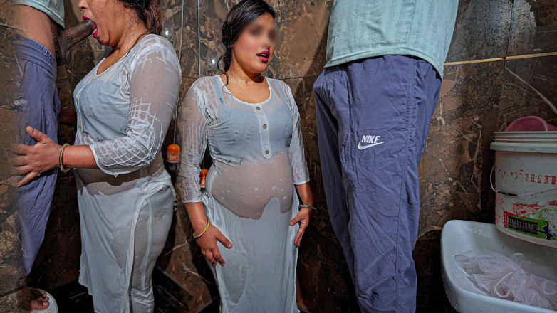 Kajal_pro: Jija sali banyo sikişi- Hintli baldız duş alırken jija jija...