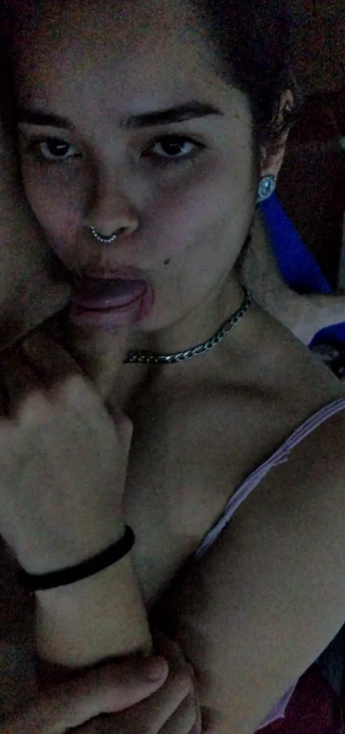 Zack Nollan: Deep Blowjob From the Submissive Brunette with Natural Boobs in...