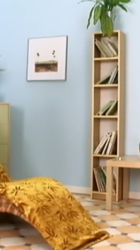 Blondýnka na proutku s červenou hračkou