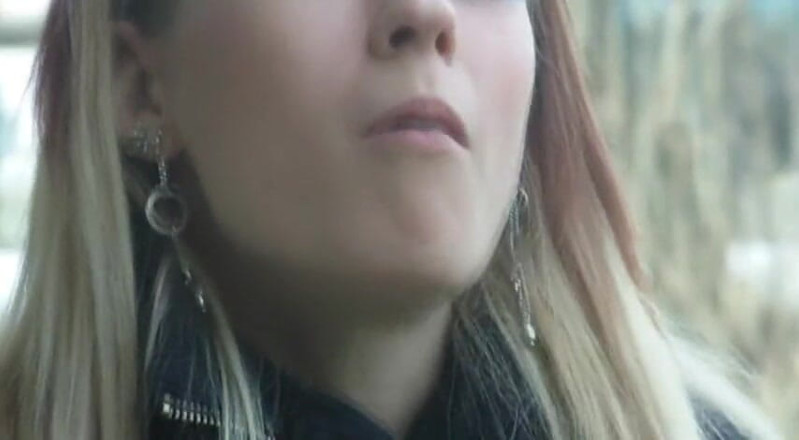 Femdom Austria: Cute Teen Smoking Cigarette Outdoors