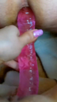 Double Dildo Masturbation