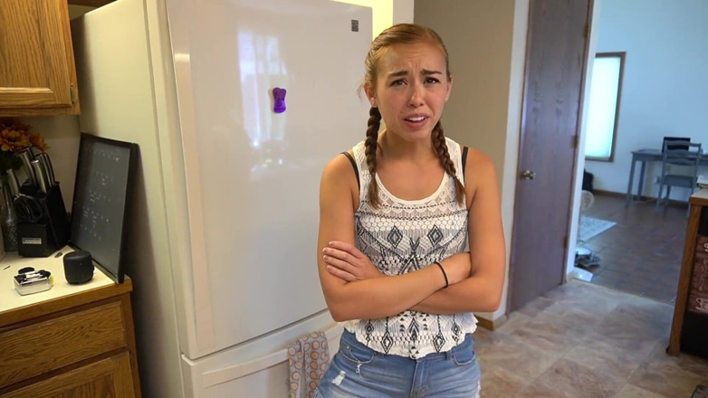 BrandiBraids: Naughty Stepdaughter Bribes Stepdad for Sex Lesson