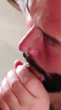 BEARFILMS - Justin West hammered by juicy bear Adam Jones
