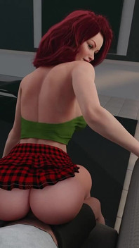 Rothaarige hottie beim betrügen erwischt??? - weg von zu hause - 3D xXX gameplay-video
