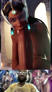 Milky Breast Hard Long Ass Futa Cock Symmentra Sends You This Sucking Her Own Dick