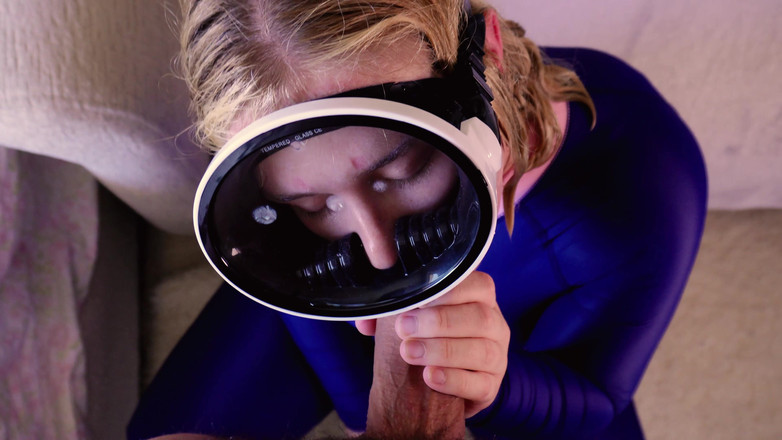 JessieHH: Büyük maskeli yüze boşalma ile nefes ve oral seks eğitimi