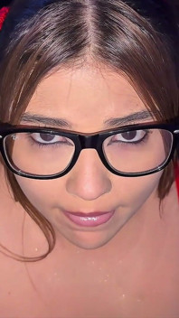 Beautiful Innocent Curvy Girl Sucks Her Boyfriend's Thick Cock in POV... 100% Real Amateur Porn