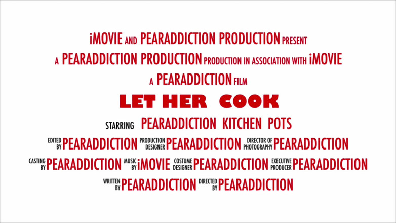 Pearaddiction: Let Her Cook