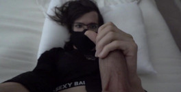 I was a little scared starring at my cock from this angle before cumming thumbnail