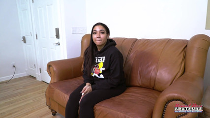 Brand New Amateurs: Part 1 of 2 beautiful BBW gets undressed for porn audition masturbates...