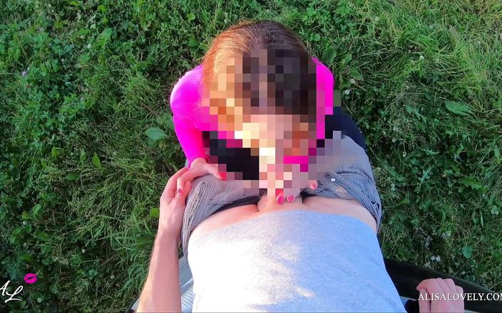 Alisa Lovely: Teen amateur nice butt fuck doggystyle at outdoor sunset