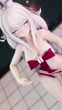 [mmd] Vicious-wigglewiggle Young Girl Bunny Girl Student Dress Miniskirt