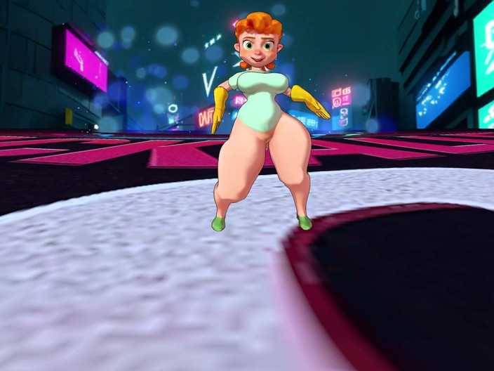 VR-Backalleytoonz: Velký zadek milf twerking její phat zadek