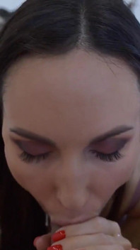 I Pleased My Husband with a Sensual Blowjob & Got a Lot of Sperm on My Chest POV