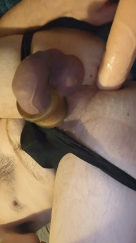 Getting Fucked by a Big Dildo