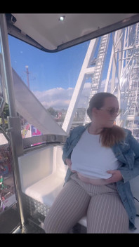 At the Carnival Flashing My Tits