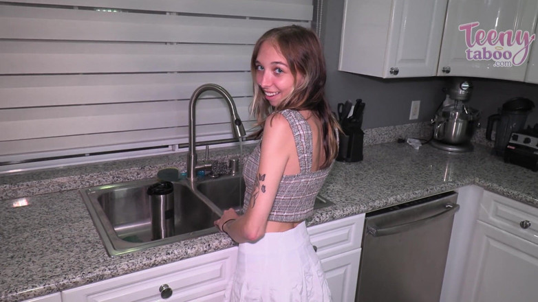 Teenytaboo: Breezy Helps Step-stepdad While Step-moms at Work