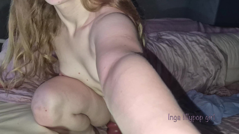 Inga lillypop girl: Little Stepdaddy's Slut Rides Big Dragon Dildo