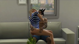 Sims 4 - Wicked Mod 近所の人と遊んで楽しんでいる