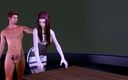 X Hentai: Молодая дама в красном - хентай без цензуры, 3D V114