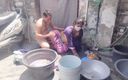 Your love geeta: Vrouw geneukt tijdens het wassen van kleren