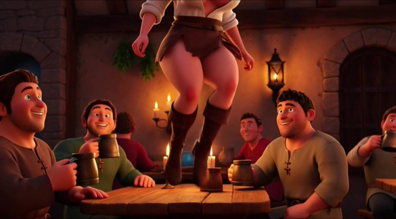 My night collection: Barmaid tóc vàng bạch kim nóng bỏng tán tỉnh đêm hoang...