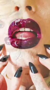 Wet Lipstick Kisses