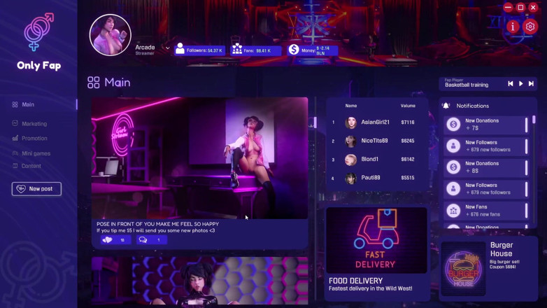 LewdArcade: Onlyfap Simulator 4 ポルノゲームプレイ [パート02] セックスゲーム、ヌードゲーム