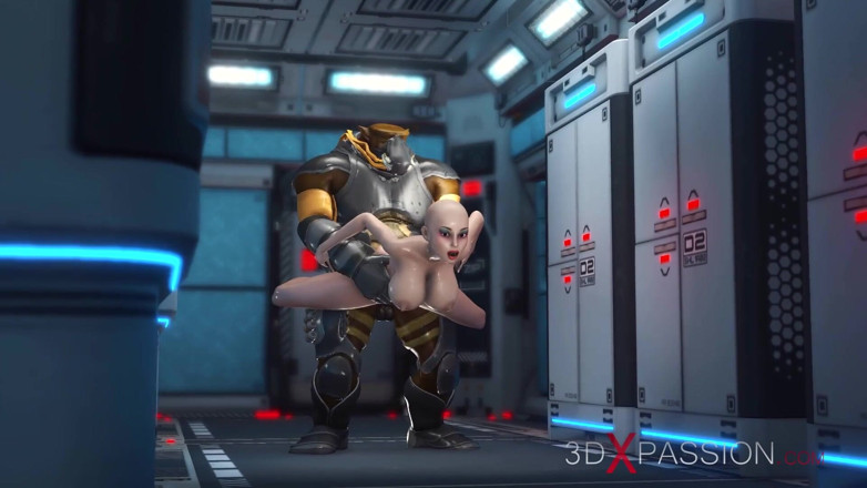 3dxpassion: ¡Sexo extraterrestre en el campamento base de Marte! Una mujer...